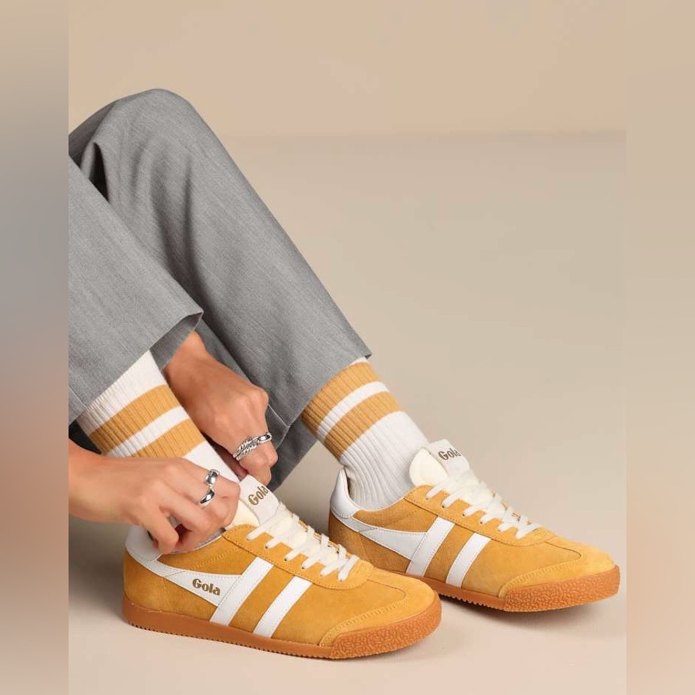 Gola Elan Sneakers - yellow/gold (sun/white) - women’s size 10 - w/ original box